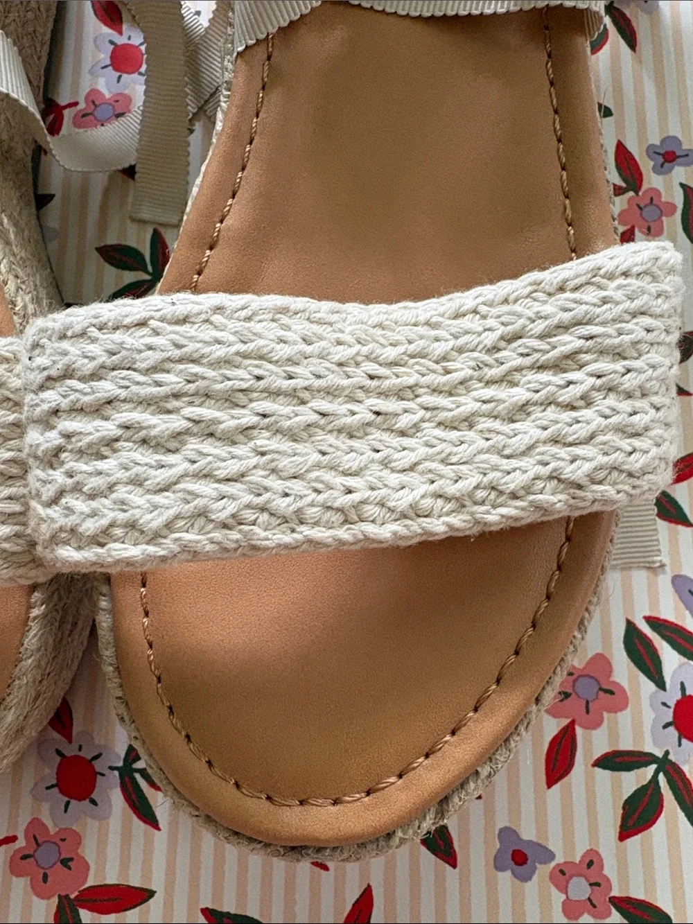 American Eagle Outfitters Espadrille Lace-Up Wedge Sandals - Size 8